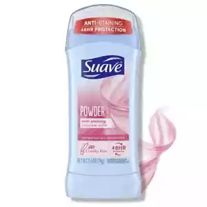 Suave Invisible Solid Antiperspirant Deodorant, Powder, Unisex, 2.6 oz Pack Of 1 - Picture 1 of 8