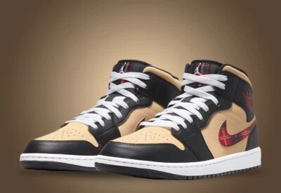 Size 11.5 - Jordan 1 Mid SE Tartan Swoosh - Image 1 of 4