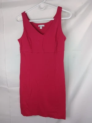 New York & Company women's sheath sleeveless dress red size Small 100% cotton - Image 1 of 3
