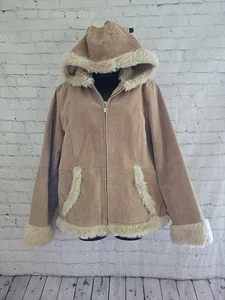 Giacca vintage donna taglia L pelle marrone Penny Lane cappotto afgano pelliccia sintetica Y2K MobWife - Foto 1 di 15