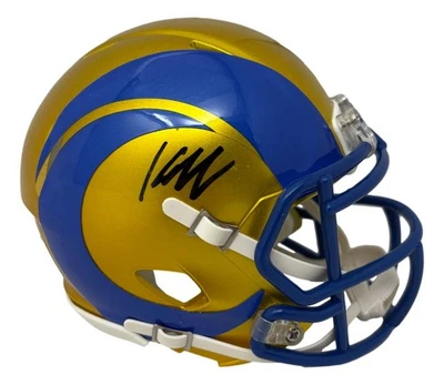 Kyren Williams Signed Los Angeles Rams Flash Mini Speed Helmet JSA - Image 1 of 2