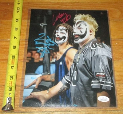Foto firmada autografiada por Insane Clown Posse Shaggy 2 Dope Violent J ICP CERTIFICADO DE AUTENTICIDAD JSA Foto 1 de 3