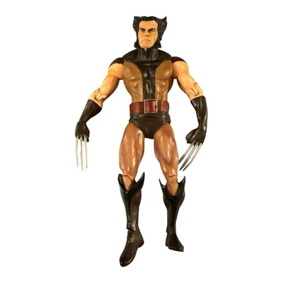 Boneco de ação Marvel Select Wolverine desmascarado terno marrom brinquedos selecionados diamante - Imagem 1 de 2