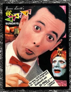 PEE WEE HERMAN PAUL RUBENS Flyer CLUB 80er BEAT IT & BANG Go Go Girls Sixties - Bild 1 von 6