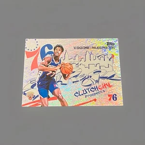 Bolso de mano Topps VJ Edgecombe City Prospects RC Holo Foil Rookie #CC-3 76ers 2025-26 - Imagen 1 de 2