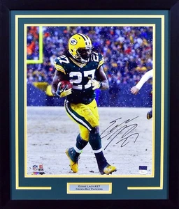 EDDIE LACY AUTOGRAPHED GREEN BAY PACKERS 16x20 FRAMED PHOTO JSA - Picture 1 of 1