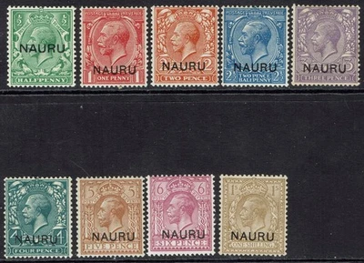NAURU 1916 KGV GAMA SOBREIMPRESA A 1/- Foto 1 de 2