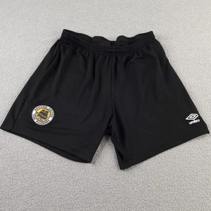 Boston United Mens Shorts Large Black Umbro Football Pilgrims Adult Gym Training - Picture 1 of 6