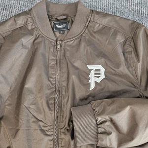 Primitive Skateboarding Jacke Herren Large Braun Bomber Windbreaker Reißverschluss Polyester - Bild 1 von 12