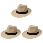 3 PCS Sun Hat for Men Foldable Straw Man Men's Dropshipping