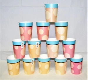 Pink/Blue & Peach/Blue Stadium Cups #1pcu2645, 13 pieces, Assorted Plastic Cups - Picture 1 of 5