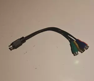 S-Video 7 Pin To 4 RCA Female RGB Component Cable For DVD TV HDTV VCR PC - Picture 1 of 6