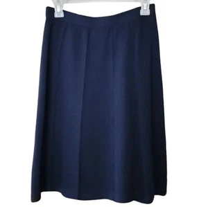 St. John Collection by Marie grau Old Money dunkelblau Strickrock Größe 6 - Bild 1 von 7