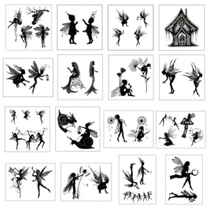 Butterfly Fairy Elf Mermaid Clear Stamps for DIY Scrapbooking Making Crafts Card - Picture 1 of 115