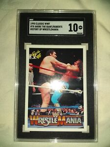 1990 Classic WWF History of WrestleMania #78 Andre/Jake SGC 10 POP1  GOATBOMB $$