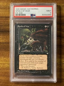 MTG✨SPOILS OF WAR✨Ice Age PSA 9 MINT RARE Sorcery 1995 RESERVE LIST POP 1 ! - Picture 1 of 2