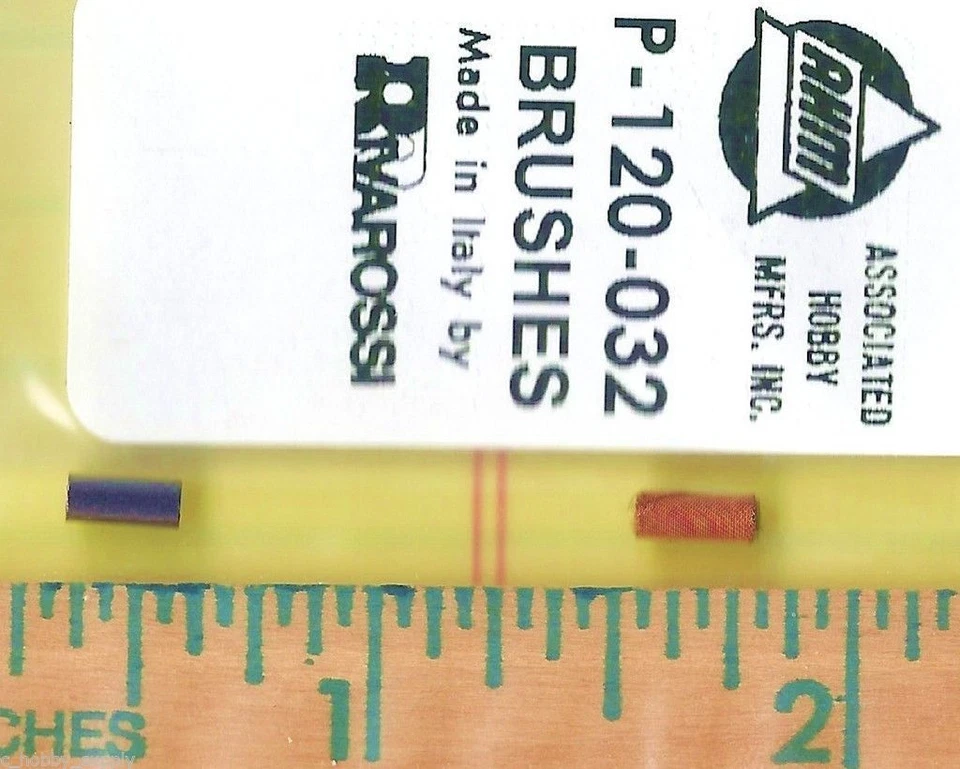 P-120-032 RIVAROSSI MOTOR BRUSH SET NEW IN BAG #R0 9550 AHM RIVAROSSI HO NEW - Image 1 of 1