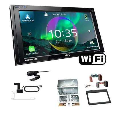 JVC Autoradio WiFi Apple CarPlay Android für Porsche 911 1997-2006 in schwarz - Bild 1 von 4