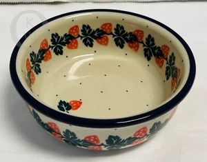 CERAMIKA ARTYSTYCZNA Polish Pottery*Small Bowl*Berry Bowl*24257N S209 - Picture 1 of 5