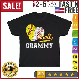 Baseball Softball Ball Heart Grammy Mother's Day Vintage T Shirt Men Women NEW - Picture 1 of 9