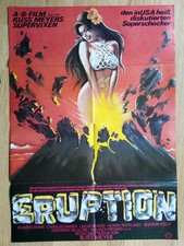 RUSS MEYER vintage German 1-sheet poster 1975 SUPERVIXENS ERUPTION !