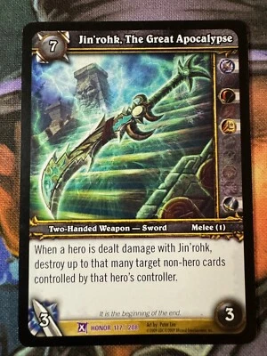 World of Warcraft TCG Honor 177/208 Jin'rohk, The Great Apocalypse - Image 1 of 2