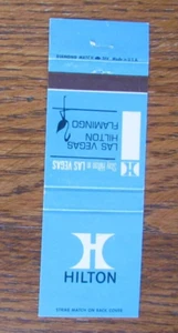 LAS VEGAS, NEVADA MATCHBOOK COVER: HILTON FLAMINGO HOTEL EMPTY MATCHCOVER -A - Picture 1 of 1