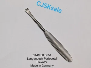 ZIMMER 3651 Langenbeck Periosetal Elevator Made In Germany (USED). - Picture 1 of 11