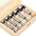 Forstnerbohrer Satz Holzbohrer Set 5-tlg. 15 - 35 mm Scharnierbohrer Bohrsatz