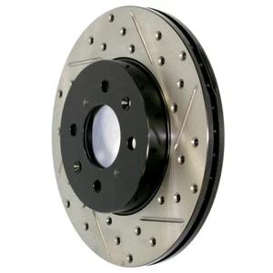 StopTech 127.20024L Front Left Drilled Disc Brake Rotor for 10-18 XJ / 09-16 XF - Foto 1 di 5