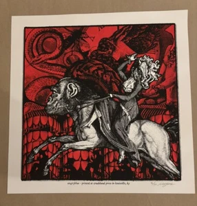 Retrovertigo - Angryblue / Justin Kamerer, Ltd Ed Screen Print S/N 2013 - Imagen 1 de 1