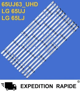 KIT 12PCS BANDES LED 65UJ670V , 65UK6100 , 65UK6100PLB 65UJ63 - Photo 1/6