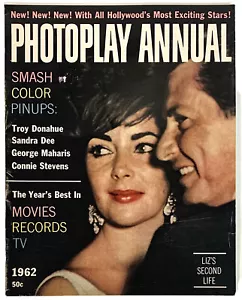 Photoplay Annual 1962 Elizabeth Taylor Connie Stevens Troy Donahue 96 Pages - Picture 1 of 7