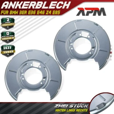 2x Ankerblech Deckblech Bremsscheibe Hinten Links Rechts für BMW E46 E36 Z4 E85