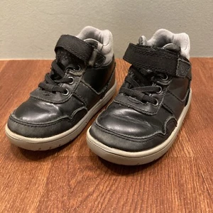 Stride Rite Boys SRT Riker 7 6M Black High Top Hook And Loop Toddler - Picture 1 of 9