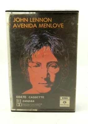 1986 John Lennon Menlove Avenue Cassette Argentina Press Rare Tape Play Tested - Image 1 of 4
