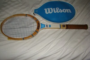 NOS Vintage Wilson Chris Evert Pro Wood Tennis Racquet. 4-3/8. Belgium w/Cover - Picture 1 of 9
