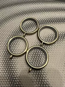 Rolls Neo Curtain Rings 28mm 4 Loose Rings Antique Brass - Picture 1 of 1