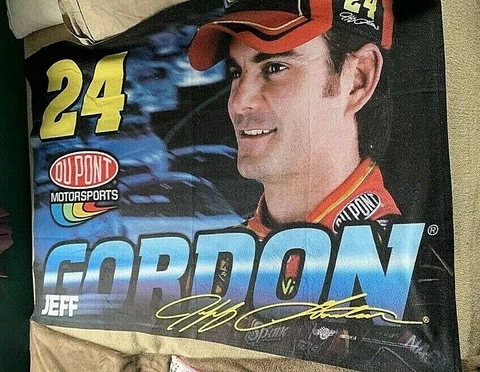 NASCAR #24 Jeff Gordon Tapestry Throw Blanket 39" x 58" Winners Circle USA BIN Cover