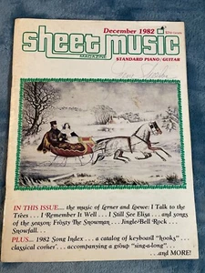 Vintage Standard Piano/Guitar Magazine Vol: 6 No. 9 1982 Sheet Music Paperback - Picture 1 of 8