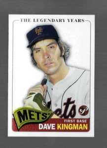 DAVE KINGMAN 2005 TOPPS PRISTINE #51 OUTSTANDING!  NEW YORK METS BASE CARD