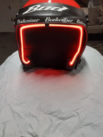DALE EARNHARDT JR/ BUDWEISER RACING  NEON HELMET Cover
