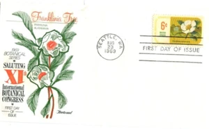 Botanical Series- 1969 First Day FDC - Fleetwood Scott 1379 - unaddressed - Picture 1 of 1
