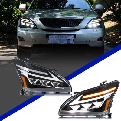 Conjunto de faros delanteros LED aptos para Lexus RX330 RX350 RX400h 2005-2009 Foto 1 de 4