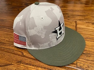 Houston Astros 2025 Armed Forces Day New Era 59FIFTY eng anliegende Mütze Kappe 7 1/8" NEU - Bild 1 von 7