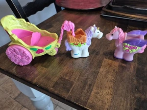 Little People Einhorn und Pegasus Kutsche Hotses und Kutsche - Bild 1 von 4