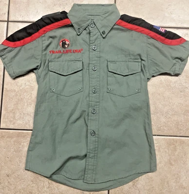 Camisa Trail Life EE. UU. Juvenil XS Tropa Uniforme Abotonado Trailman Patrulla Ripstop Foto 1 de 4