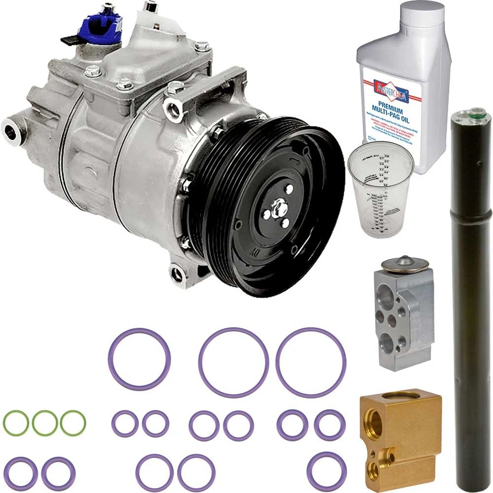 Compresor de aire acondicionado Omega para Volkswagen Jetta GTI Golf con kit de reparación de aire acondicionado GAP Foto 1 de 1