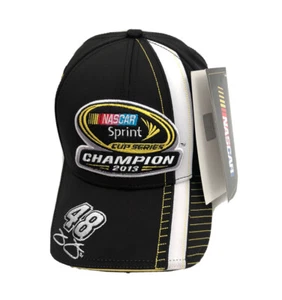 NEW Nascar 2013 Champion Jimmie JOHNSON #48 Lowe’s Team Racing Baseball Cap Hat - Picture 1 of 6