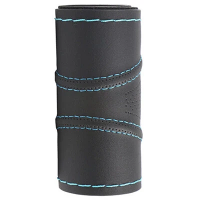 Leather Car Steering Wheel Cover Accessories Auto Protector Non-slip Accessory - Image 1 of 4